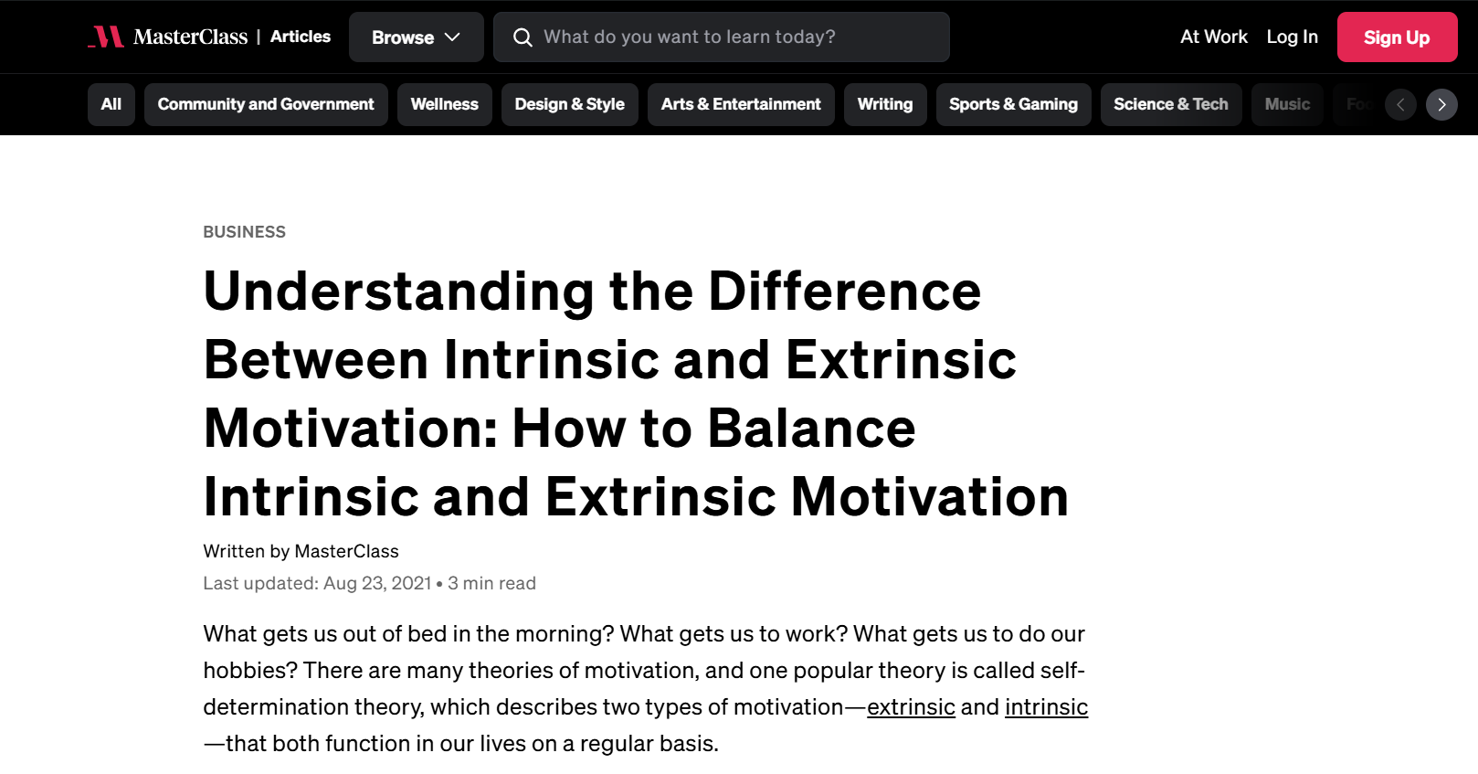 masterclass article