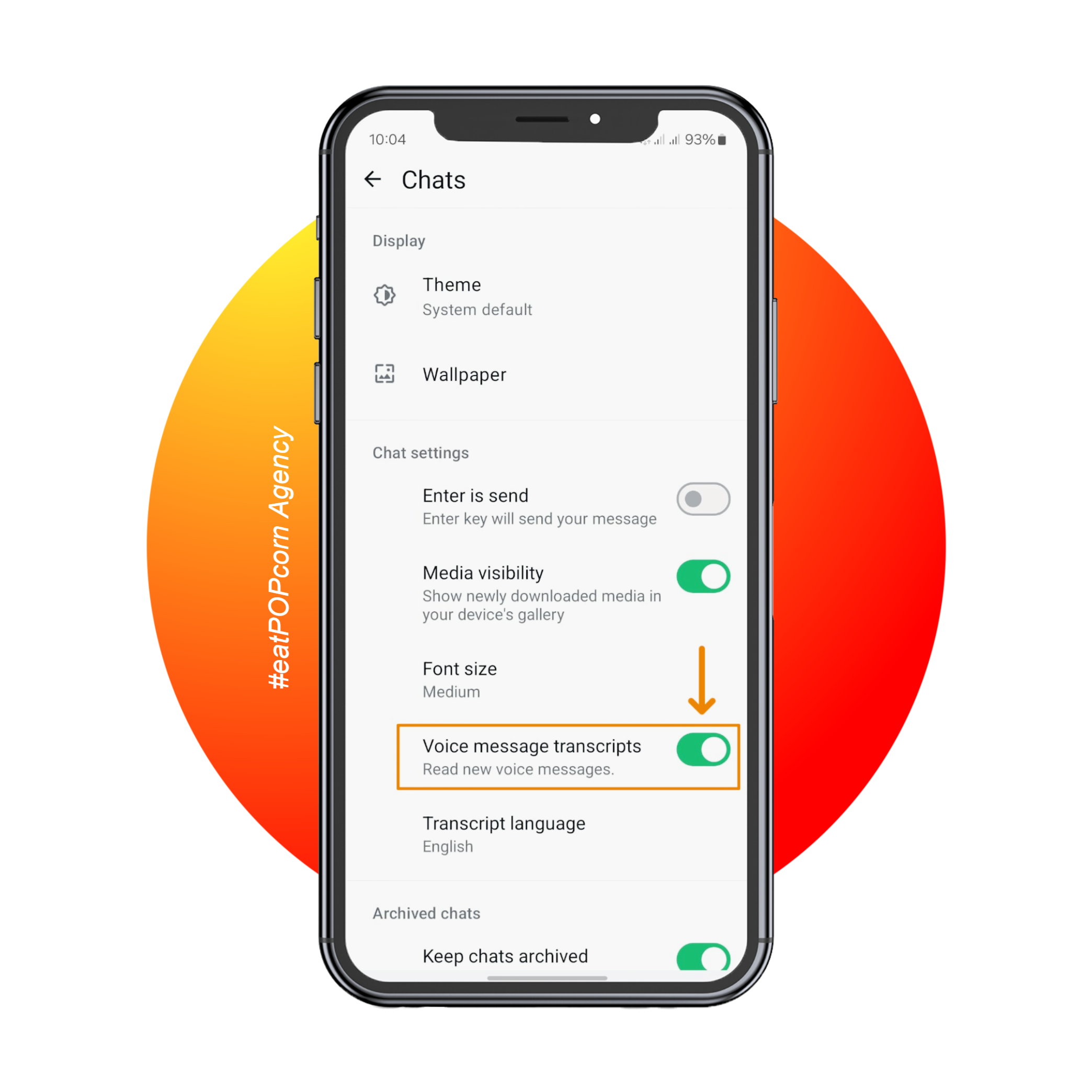 WA Voice transcript